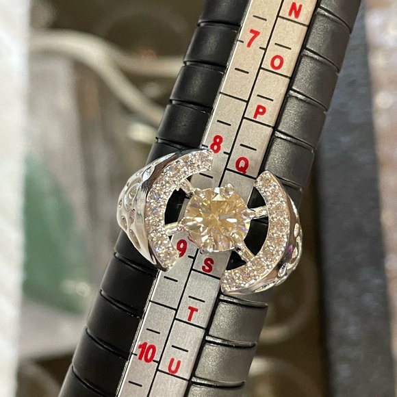 Sold via Merc ⚜️ 2.75CT Natural Champagne Solitaire Diamond Engagement Ring - Picture 6 of 6